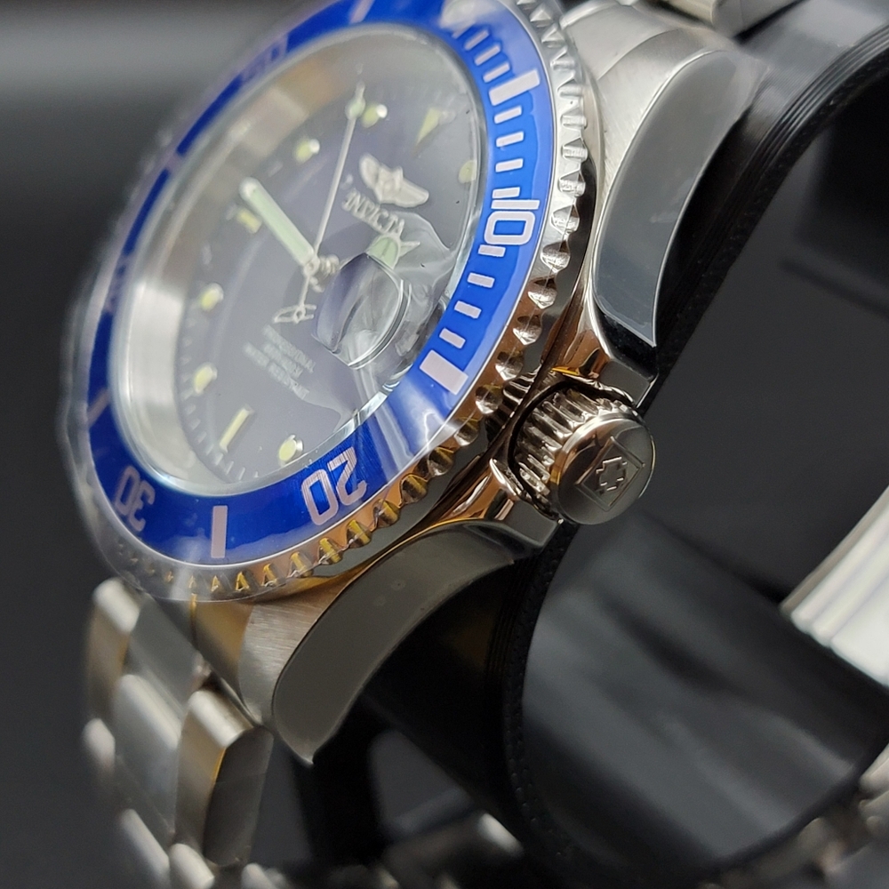 NEW 26971 Invicta Pro Diver Men's Quartz Watch - 40mm Blue Bezel Purple Dial - Picture 10 of 12